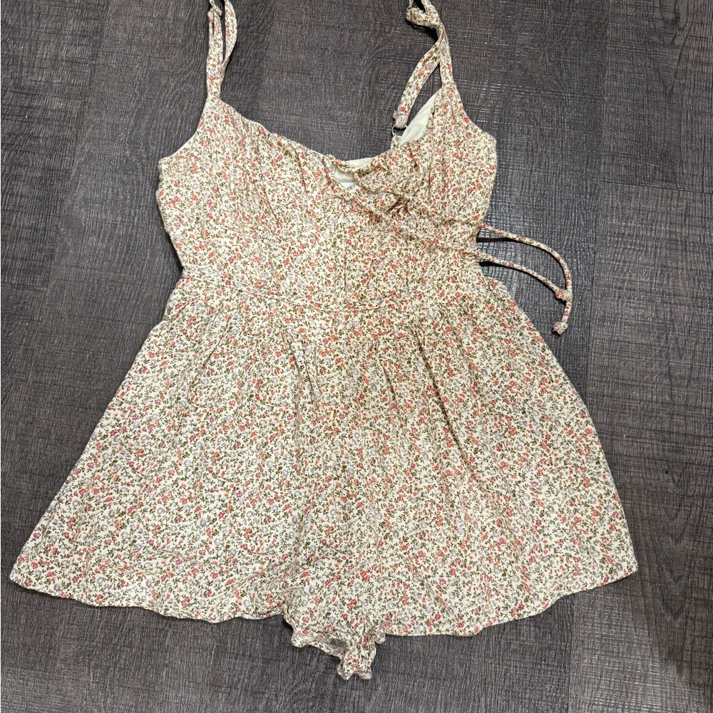 Floral Romper with Adjustable Straps